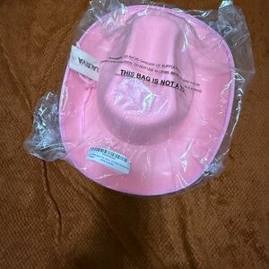 Pink cowboy hat